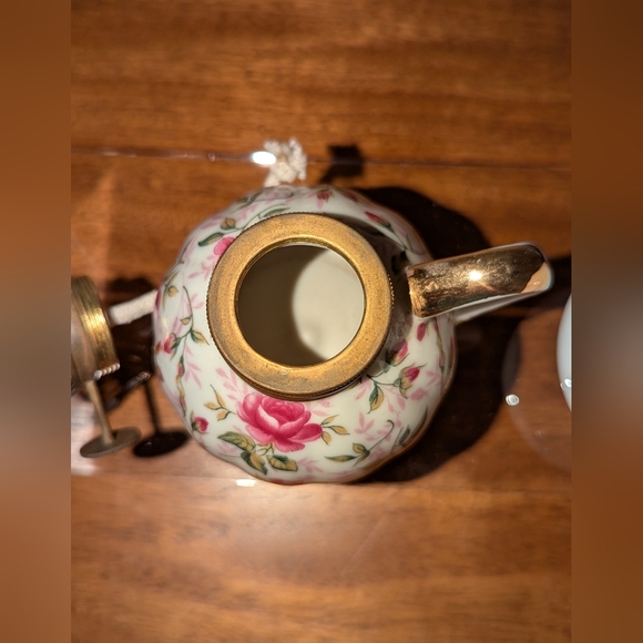 Lefton Rose Chintz Finger Lamp 686R Vintage - Picture 7 of 12